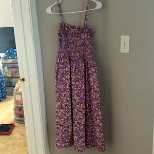 long purple spring dress